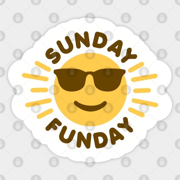 Sunday Funday Sticker by DetourShirts